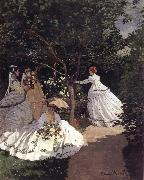 Claude Monet Femmes an Fardin USA oil painting artist